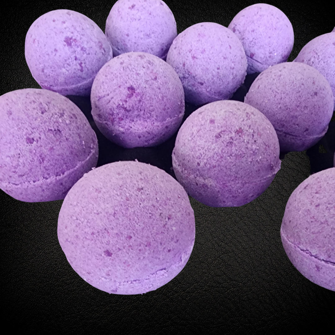 Black Amber And Lavender Bath Bombs