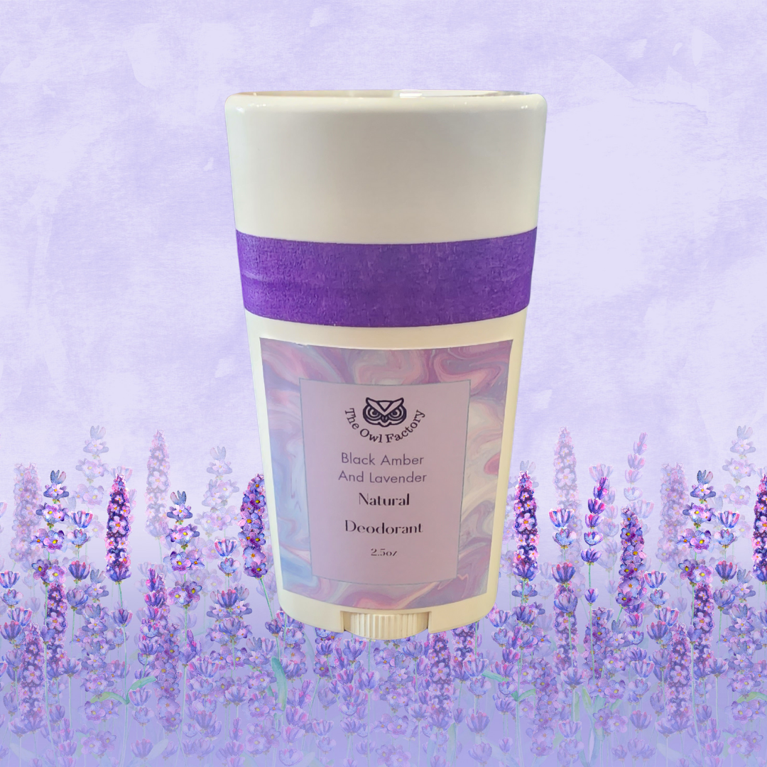 Black Amber & Lavender Natural Deodorant